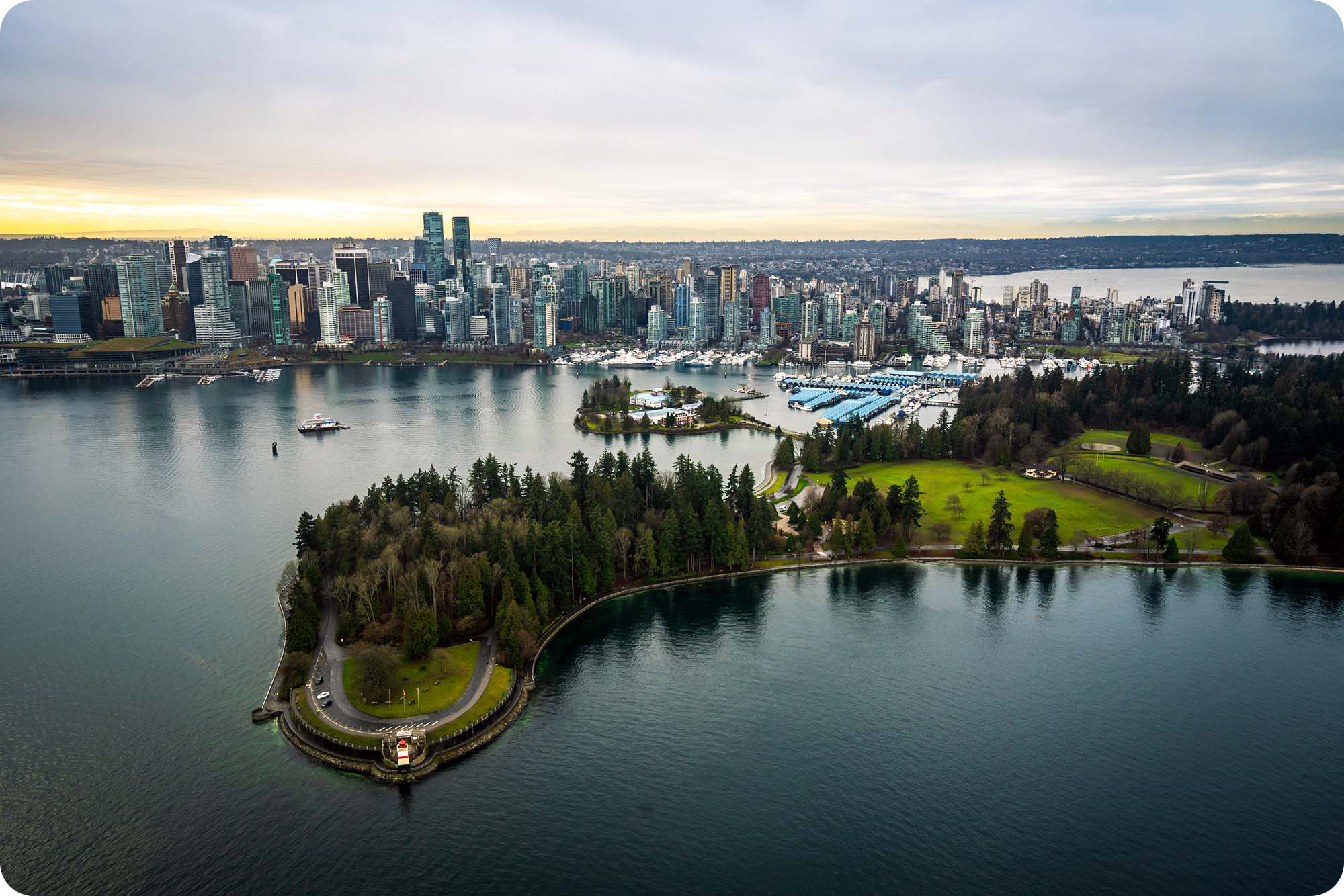 Aerial View of Vancouver Harbour